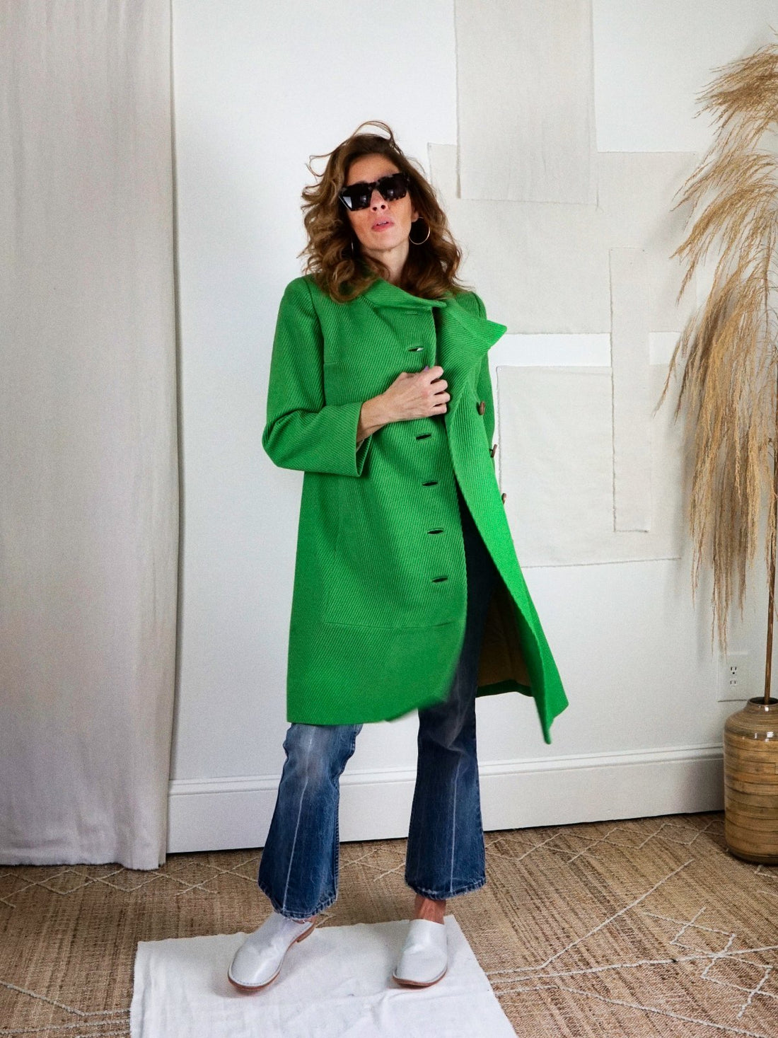Vintage Shamrock Green Coat-closiTherapi | vinTage