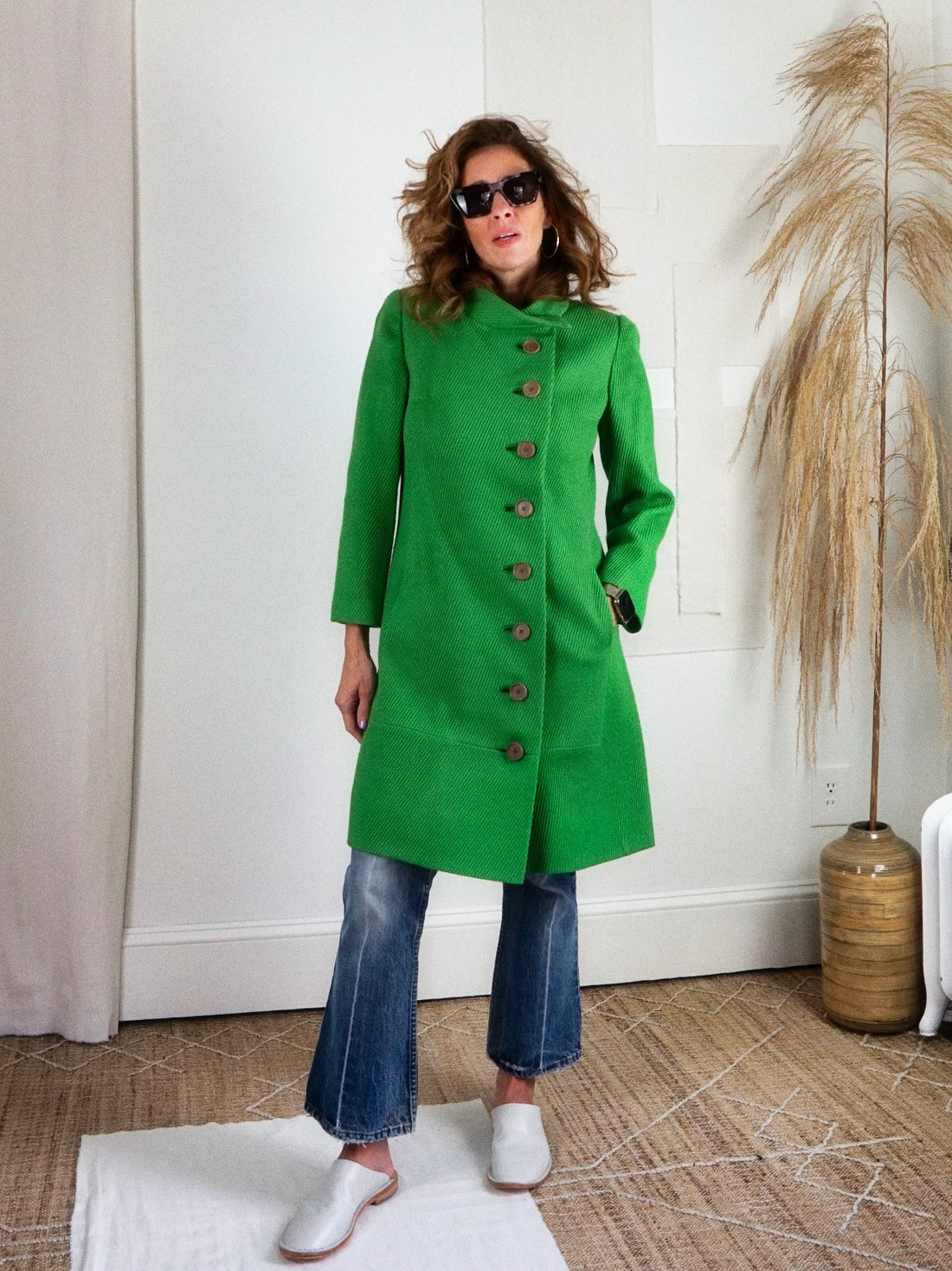 Vintage Shamrock Green Coat-closiTherapi | vinTage