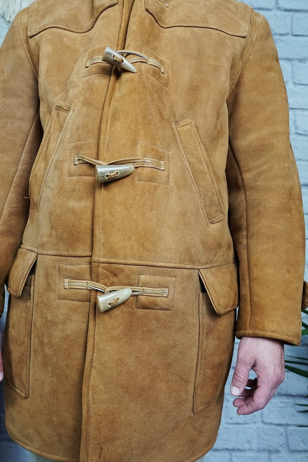 Vintage Sheepskin Shearling Duffle Coat-closiTherapi | vinTage