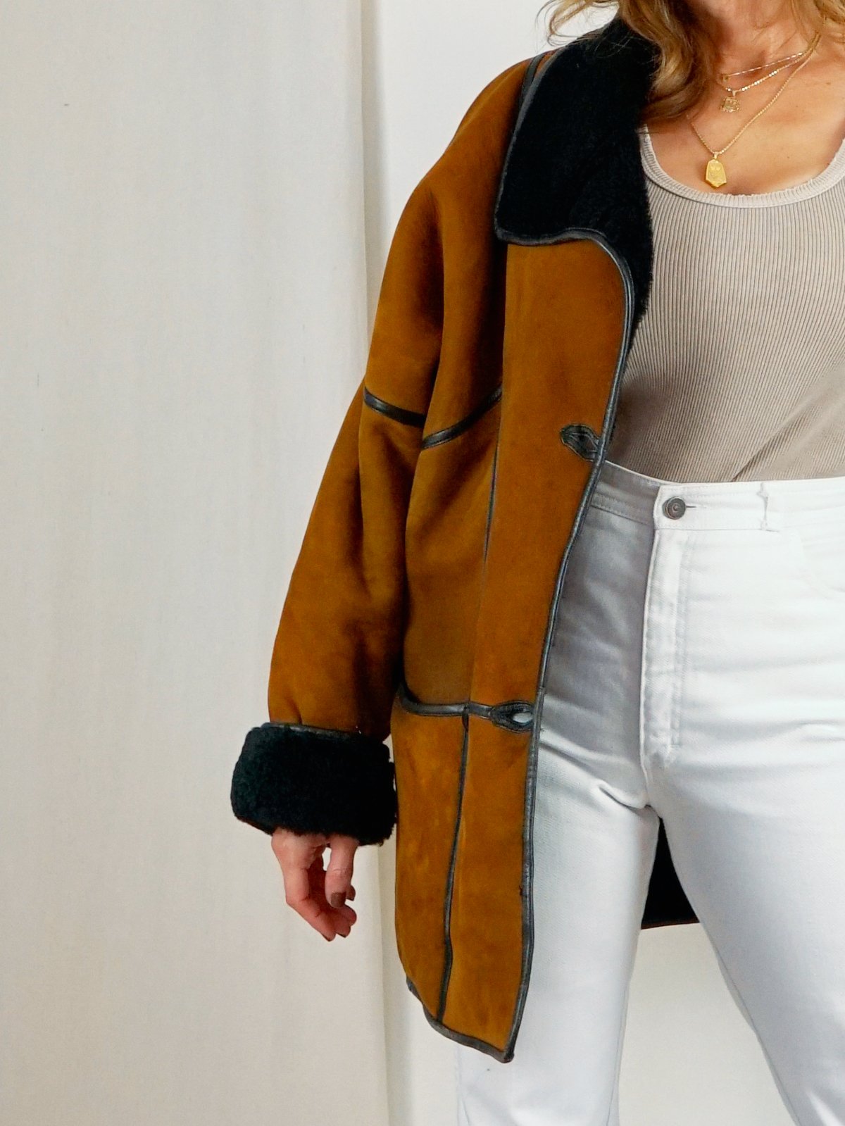 Vintage Sienna Sheepskin Coat-closiTherapi | vinTage