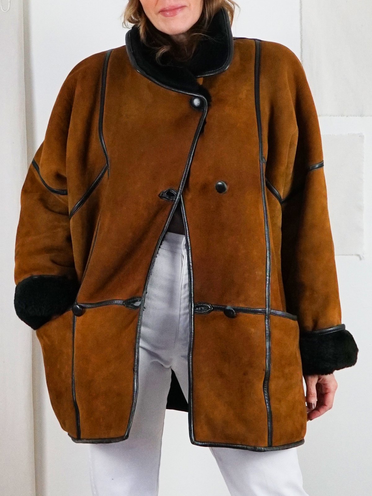Vintage Sienna Sheepskin Coat-closiTherapi | vinTage