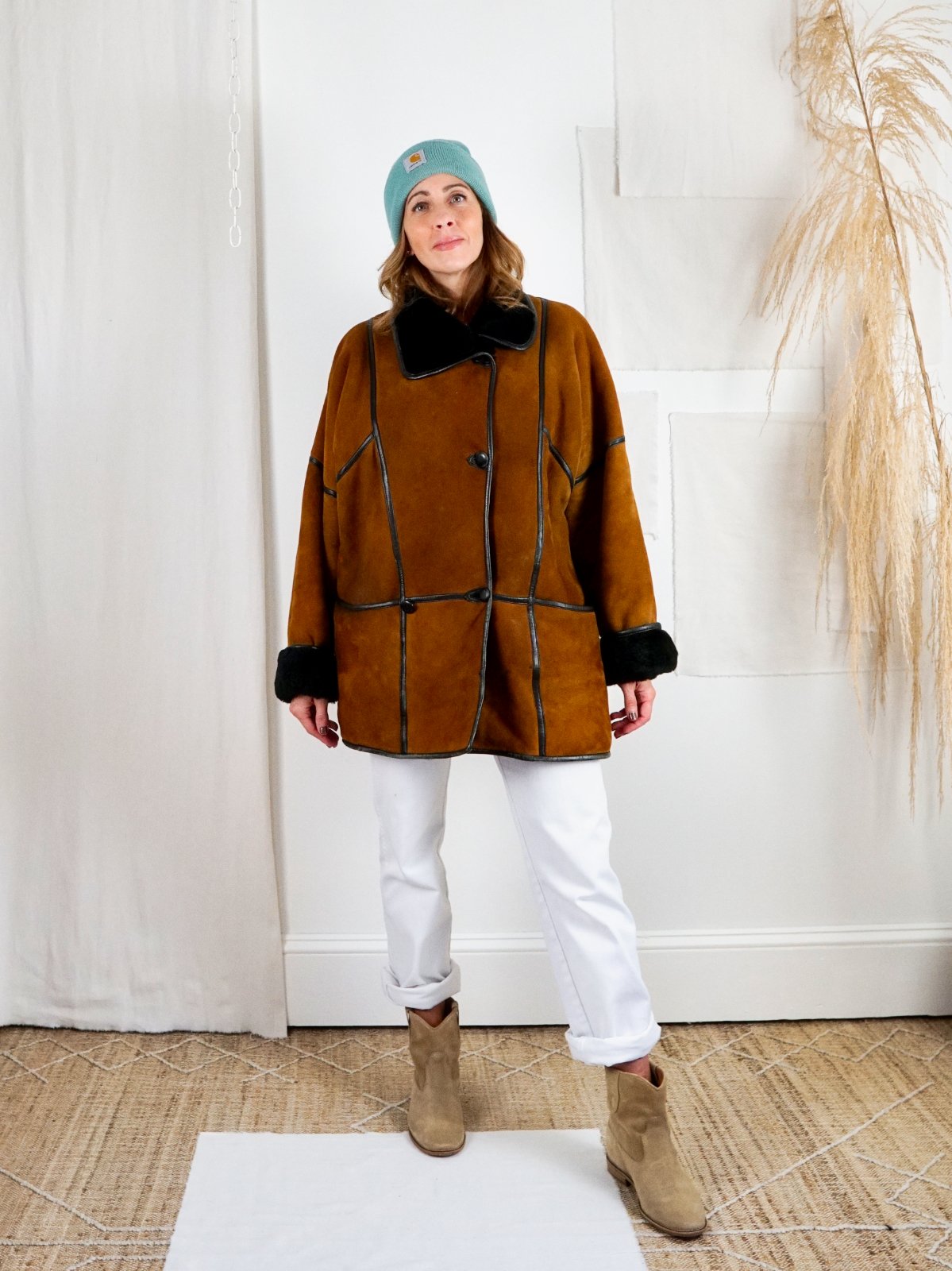 Vintage Sienna Sheepskin Coat-closiTherapi | vinTage