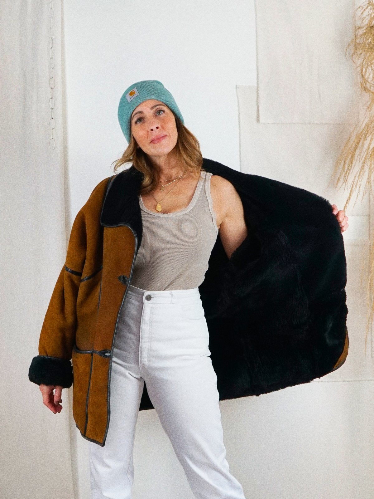 Vintage Sienna Sheepskin Coat-closiTherapi | vinTage