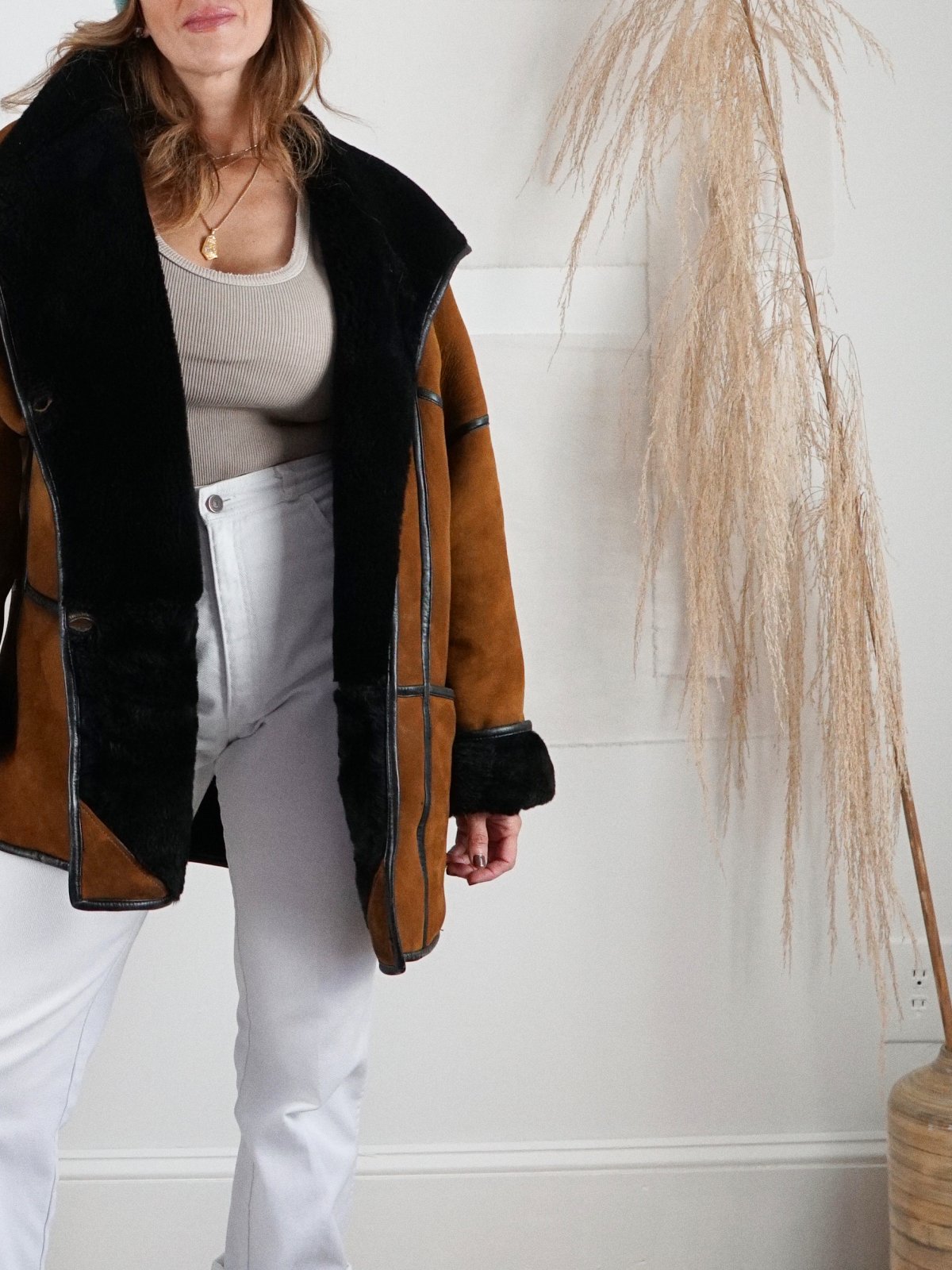 Vintage Sienna Sheepskin Coat-closiTherapi | vinTage