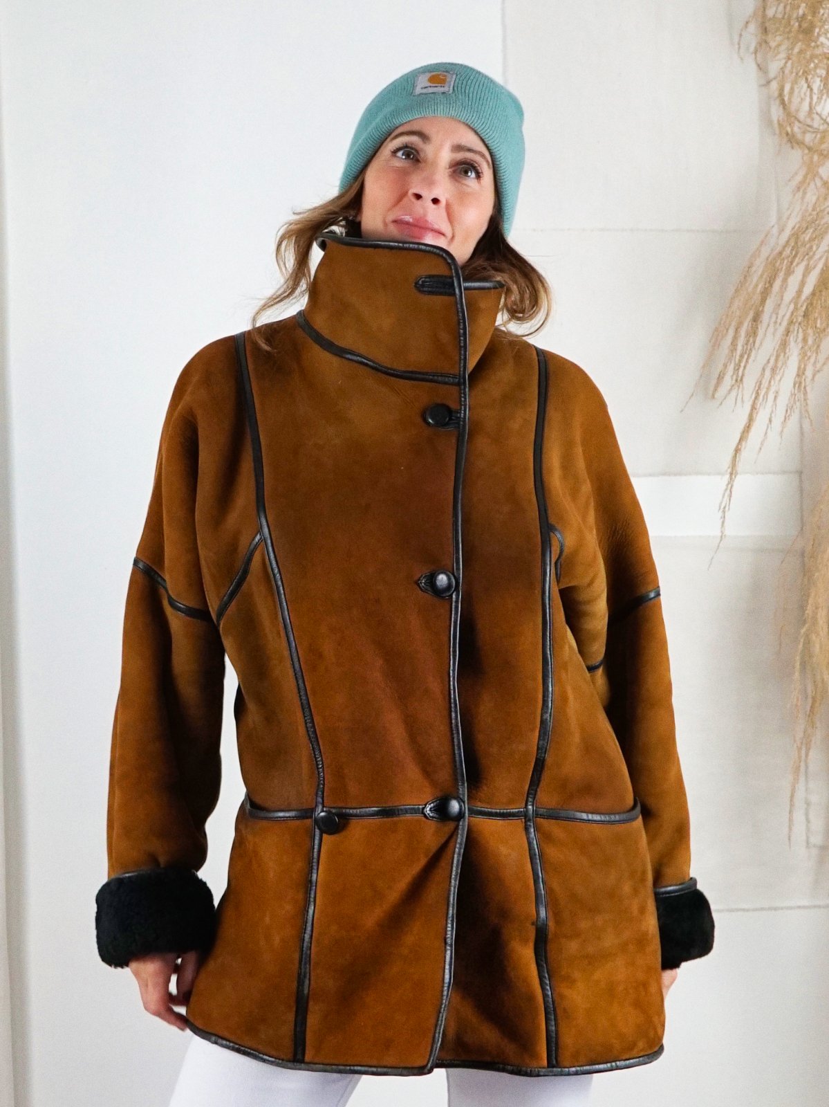 Vintage Sienna Sheepskin Coat-closiTherapi | vinTage
