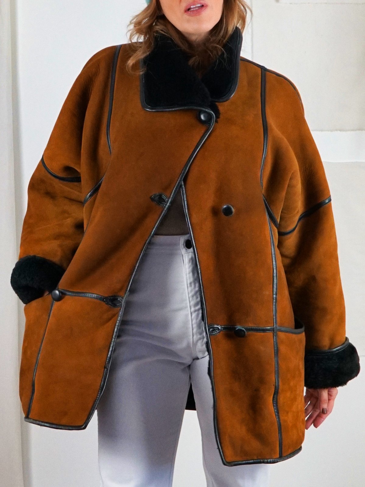 Vintage Sienna Sheepskin Coat-closiTherapi | vinTage