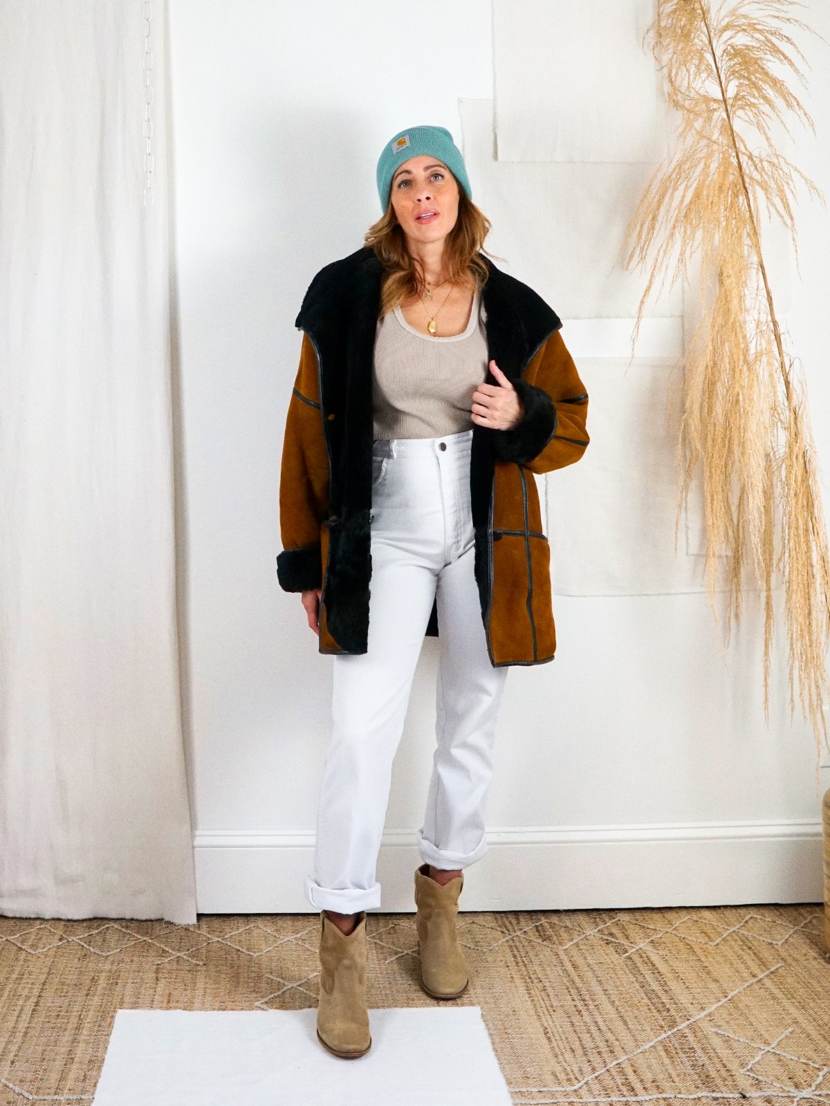Vintage Sienna Sheepskin Coat-closiTherapi | vinTage