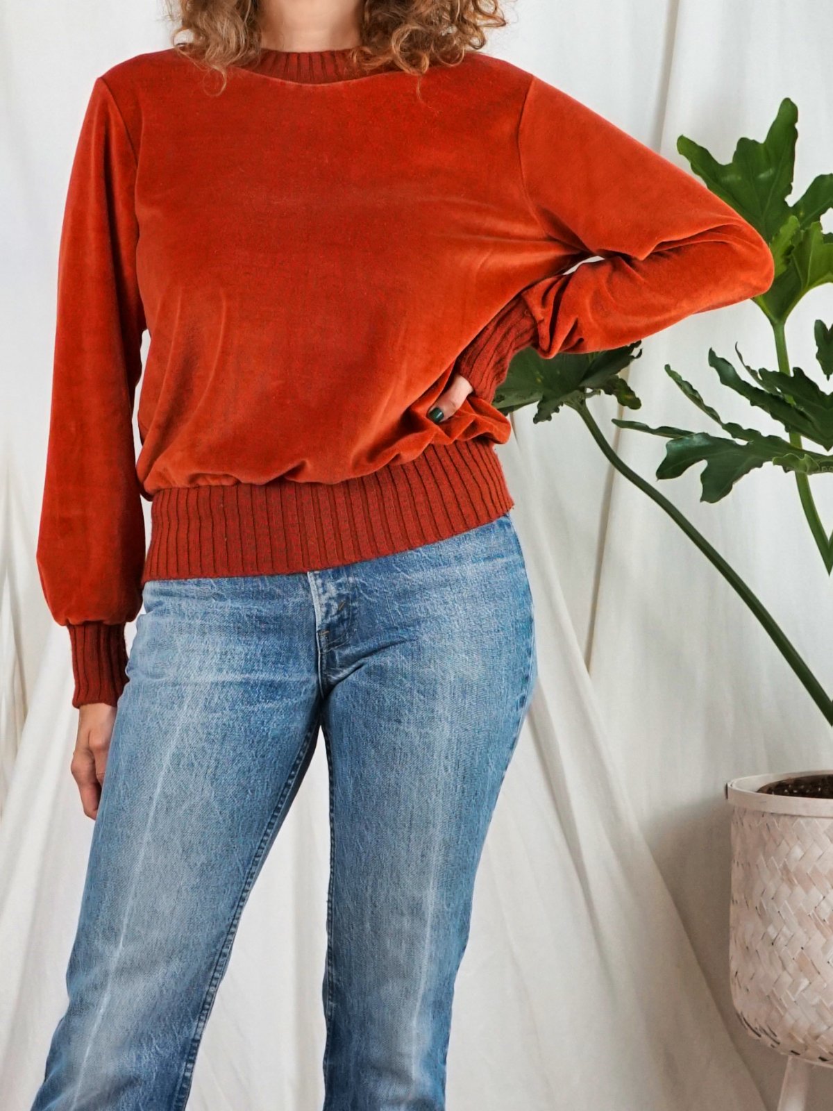 Vintage Sienna Soft Velour Top-closiTherapi | vinTage