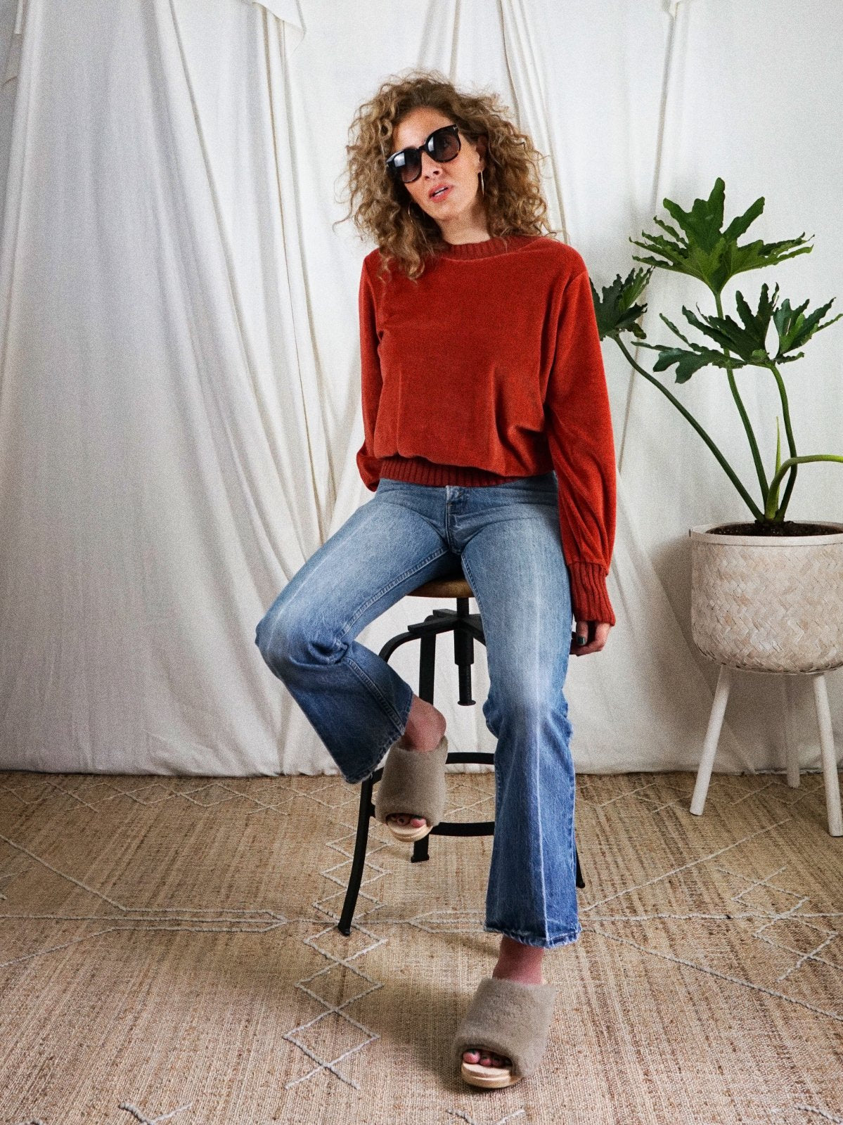 Vintage Sienna Soft Velour Top-closiTherapi | vinTage
