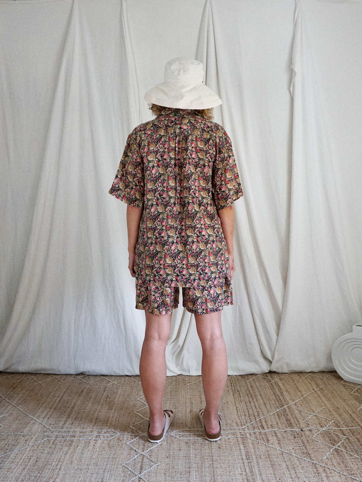 Vintage Silk Floral Short Set-closiTherapi | vinTage