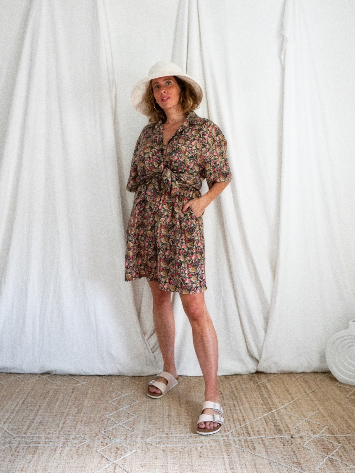 Vintage Silk Floral Short Set-closiTherapi | vinTage