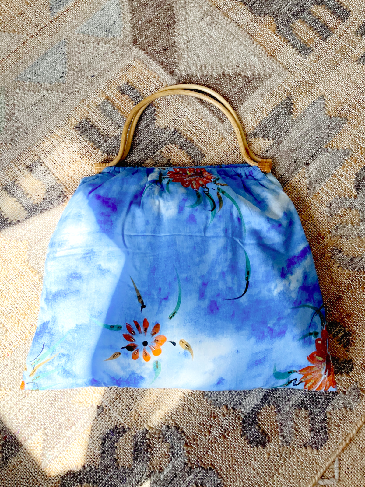 Vintage Sky Blue Cloud Bag-closiTherapi | vinTage