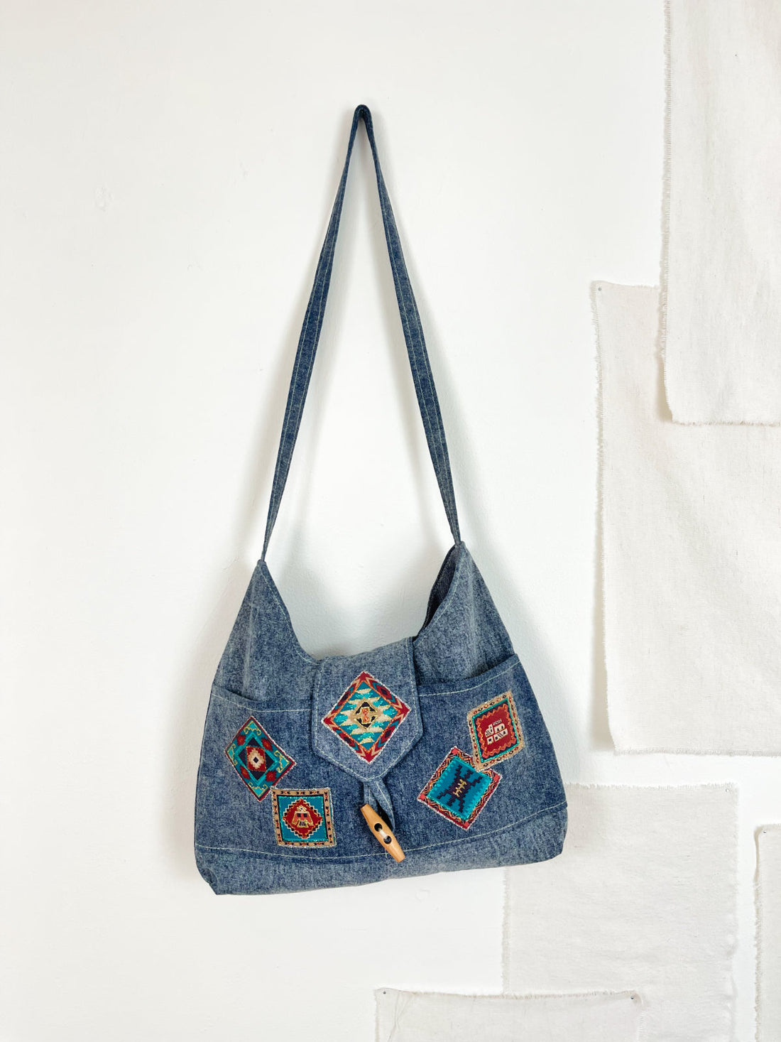 Vintage Southwestern Denim Bag-closiTherapi | vinTage