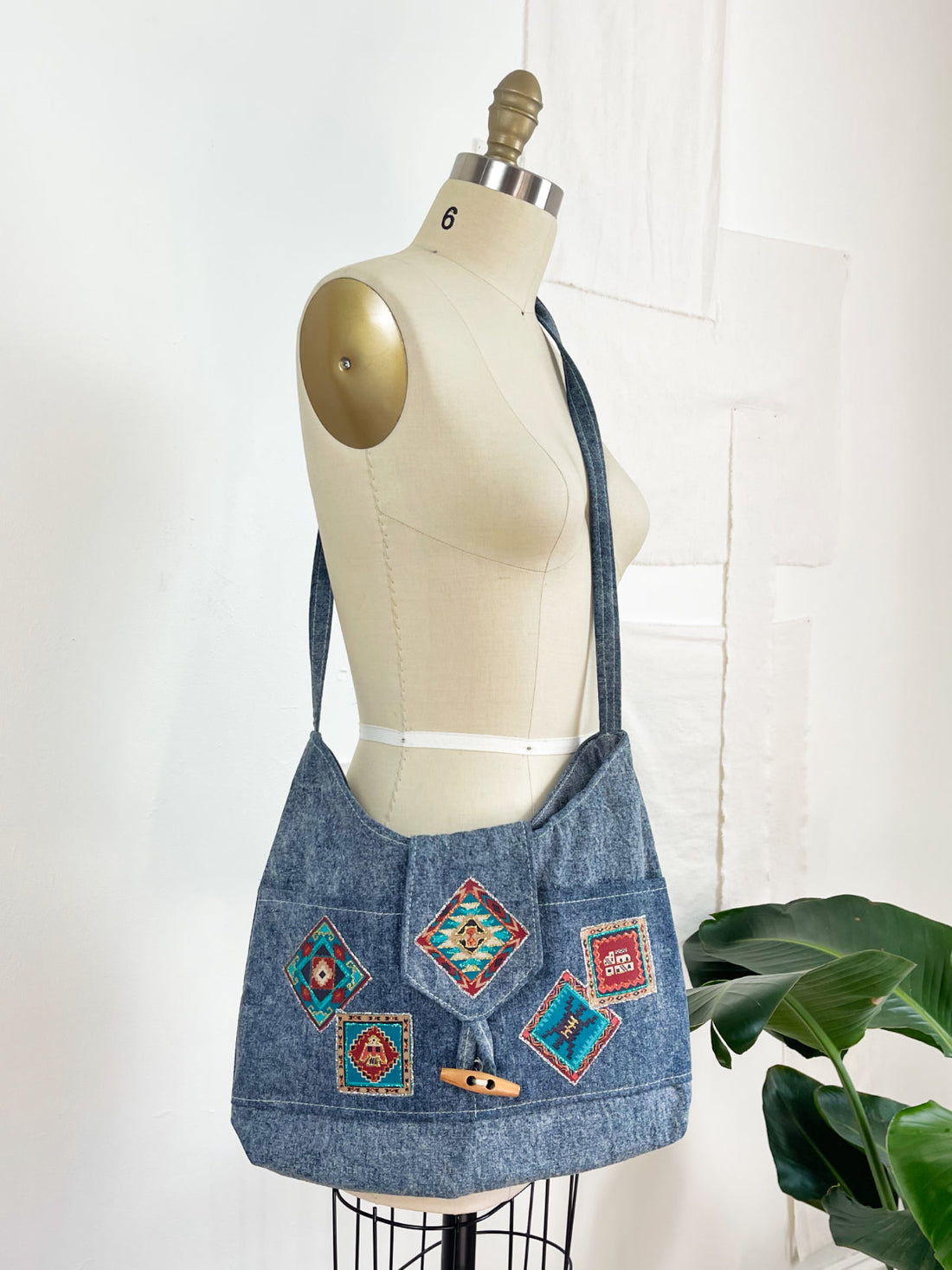Vintage Southwestern Denim Bag-closiTherapi | vinTage
