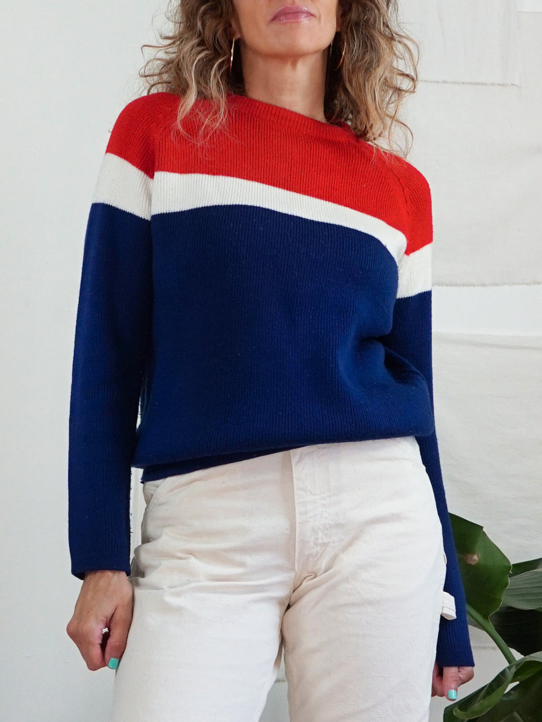 Vintage Sporty Stripe Sweater-closiTherapi | vinTage