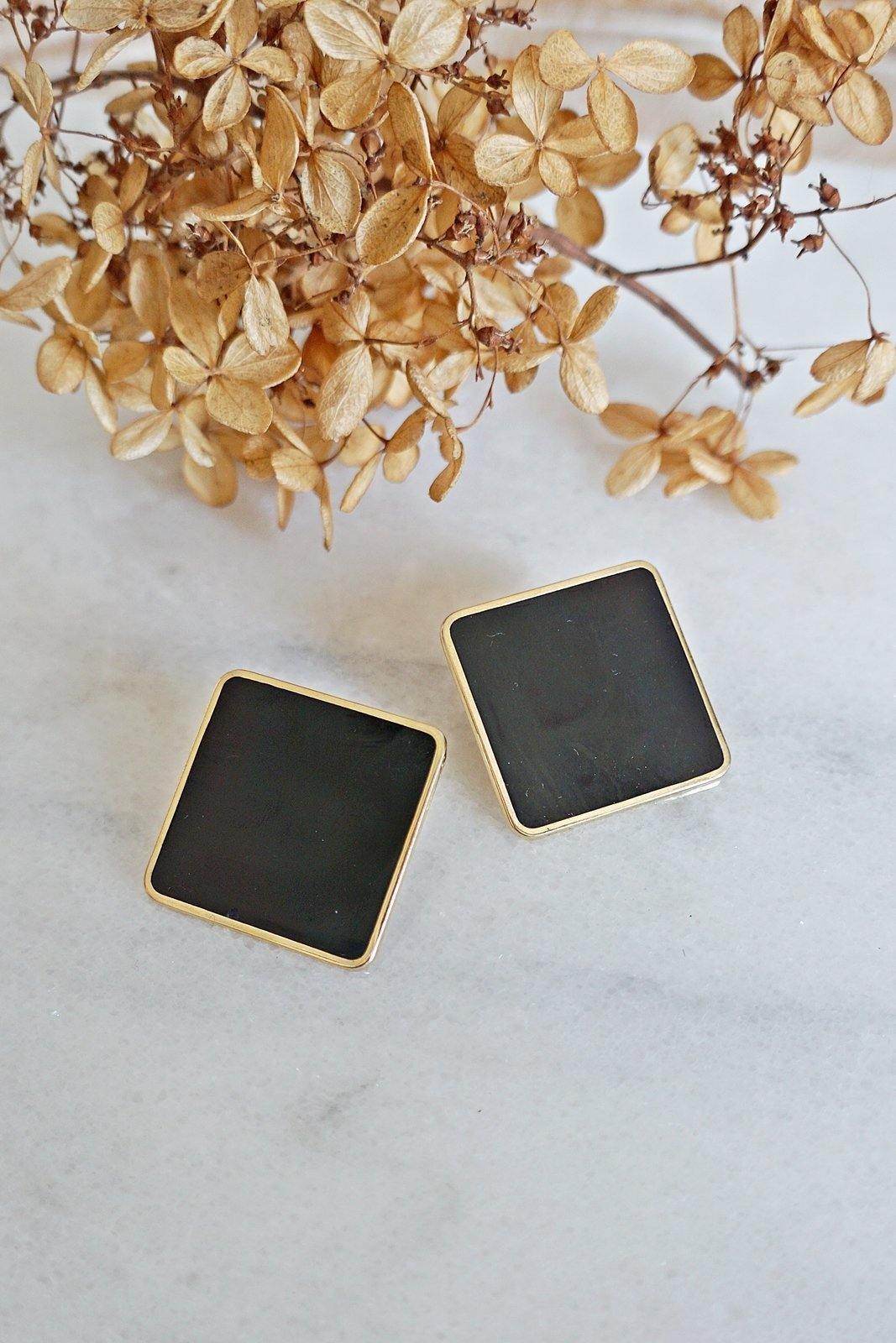 Vintage Square Minimalist Earrings-closiTherapi | vinTage
