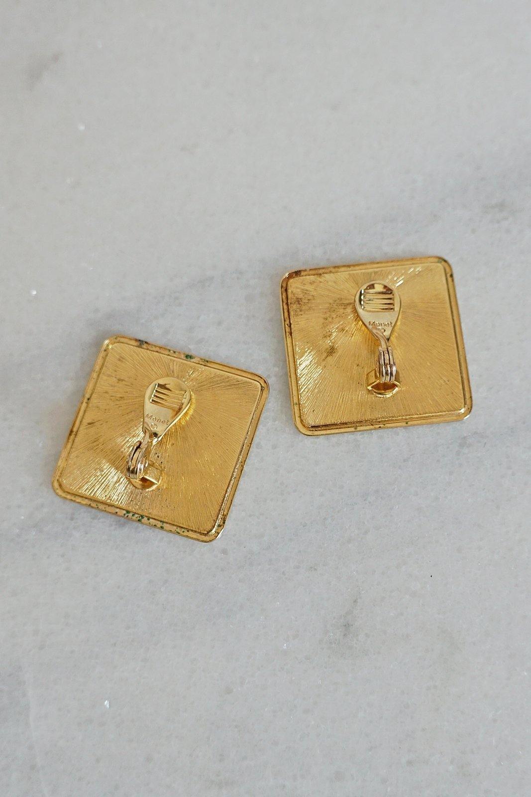 Vintage Square Minimalist Earrings-closiTherapi | vinTage