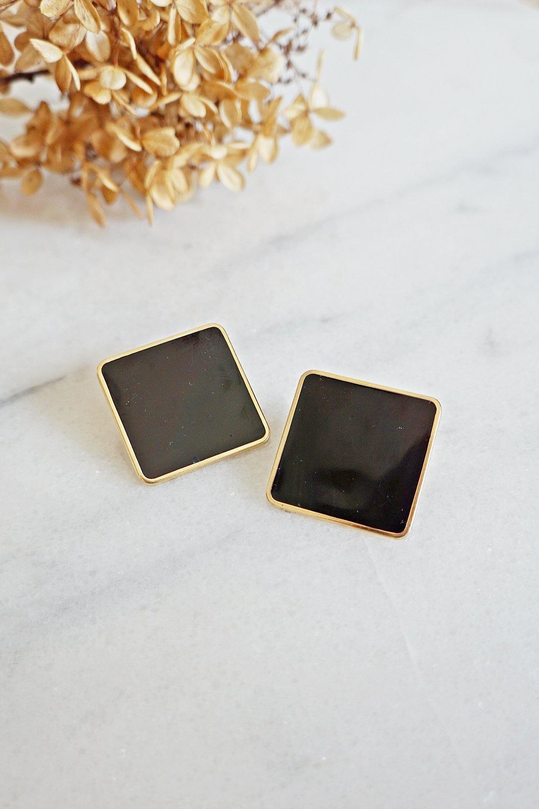 Vintage Square Minimalist Earrings-closiTherapi | vinTage