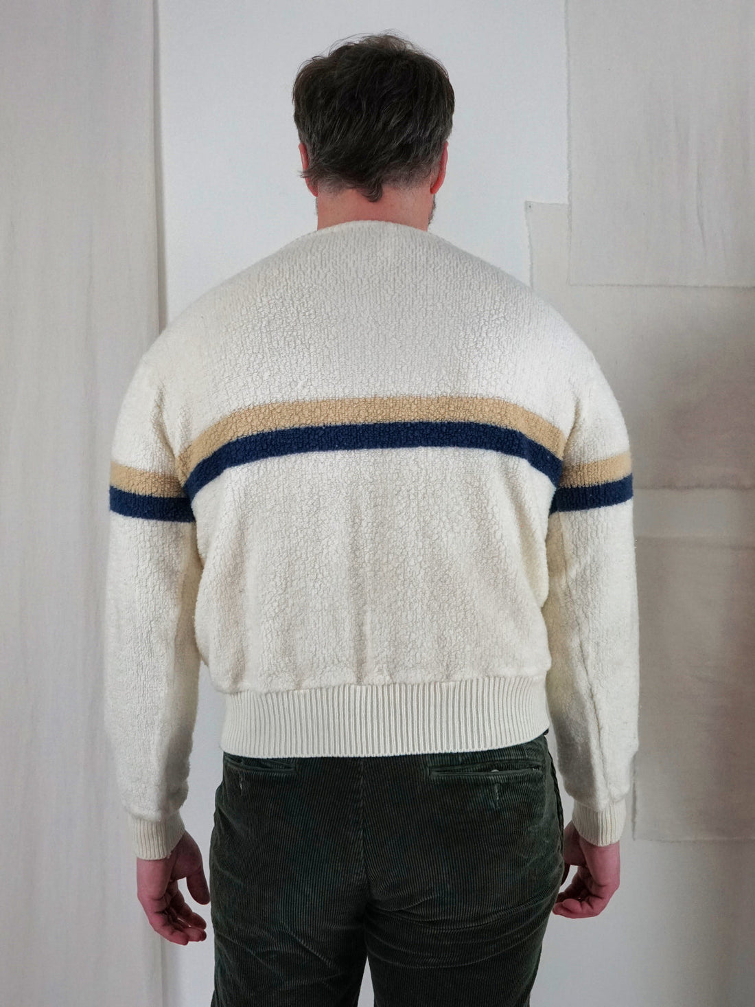 Vintage Stripe Slouchy Terry Sweater-closiTherapi | vinTage