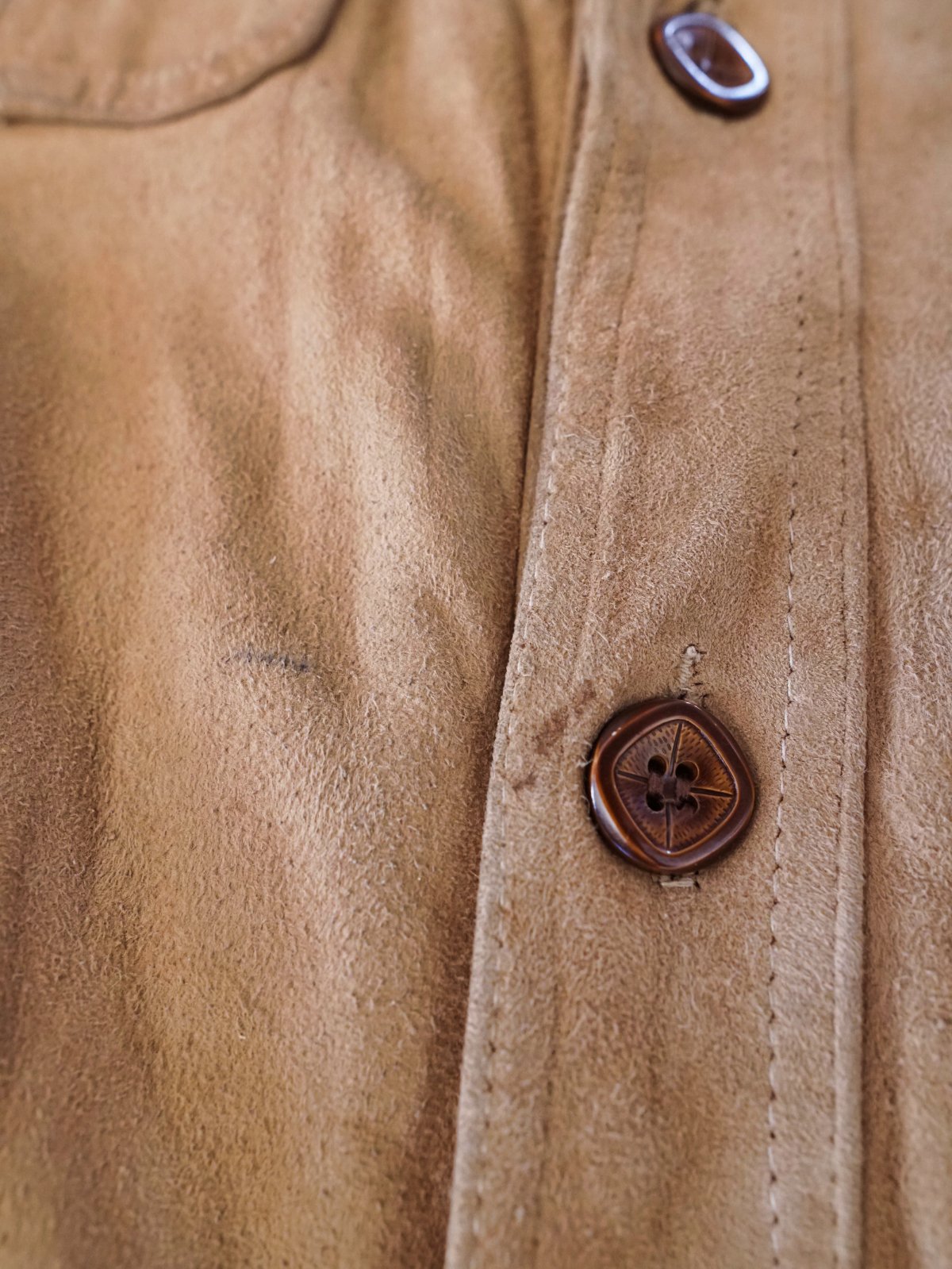Vintage Suede Chamois Shirt Jacket-closiTherapi | vinTage