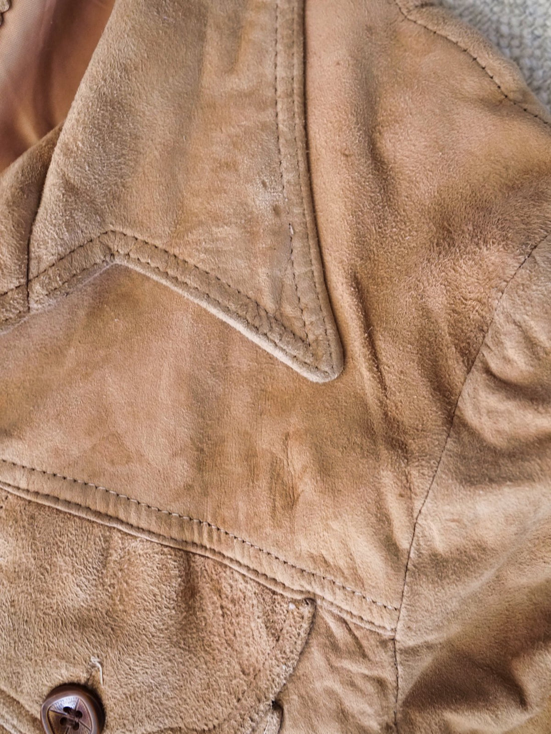 Vintage Suede Chamois Shirt Jacket-closiTherapi | vinTage