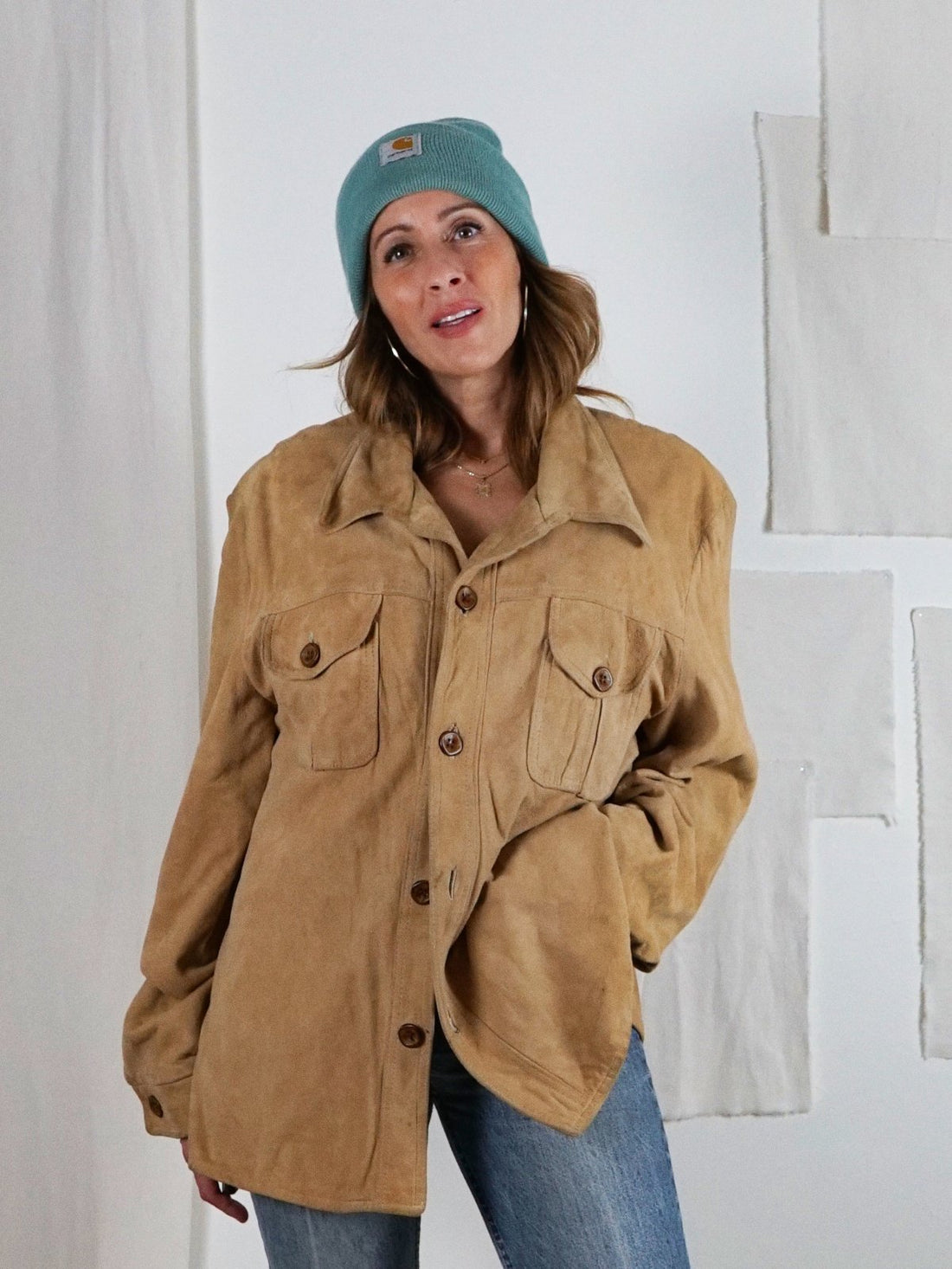 Vintage Suede Chamois Shirt Jacket-closiTherapi | vinTage