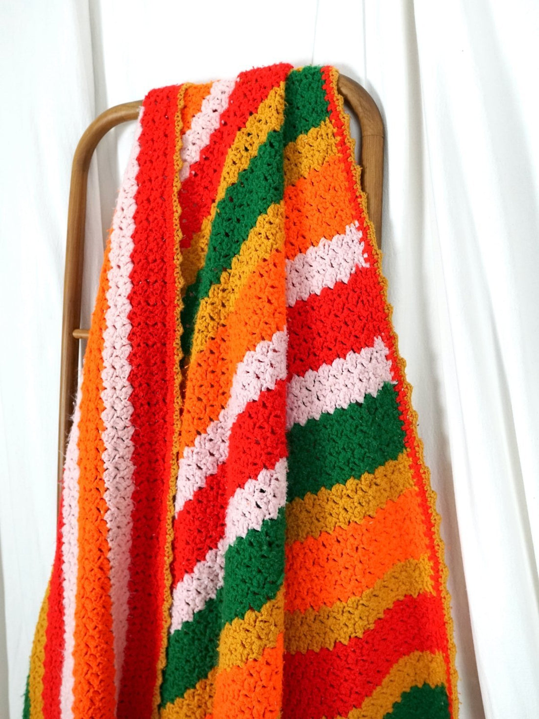 Vintage Sunset Fiesta Stripe Blanket-closiTherapi | vinTage