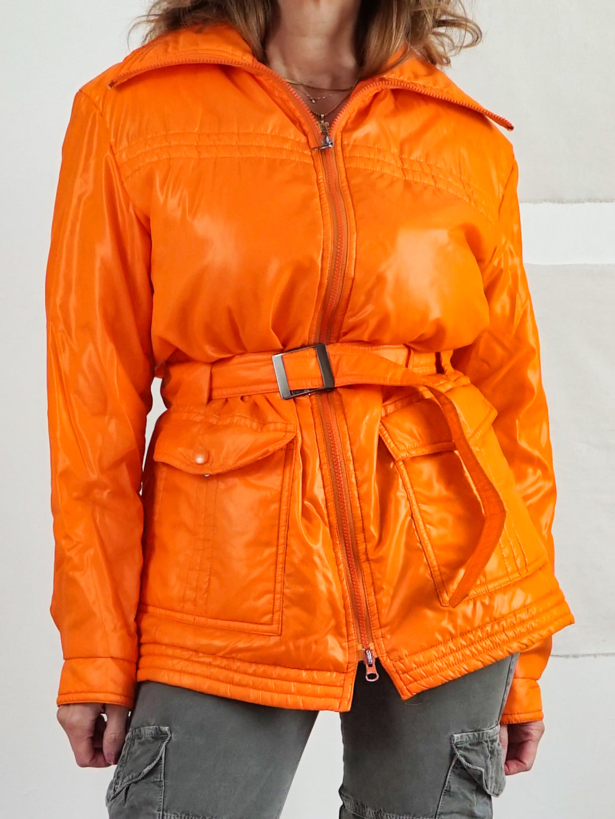 Vintage Sunset Orange Jacket-closiTherapi | vinTage