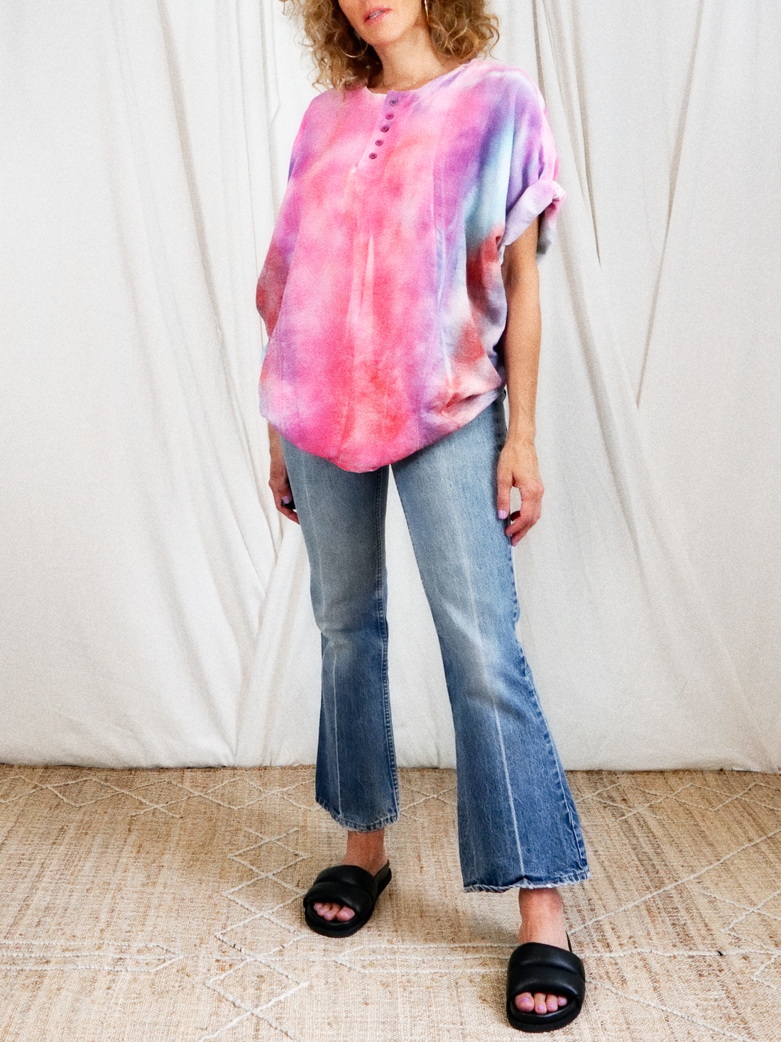 Vintage Sunset Tie Dye Top-closiTherapi | vinTage