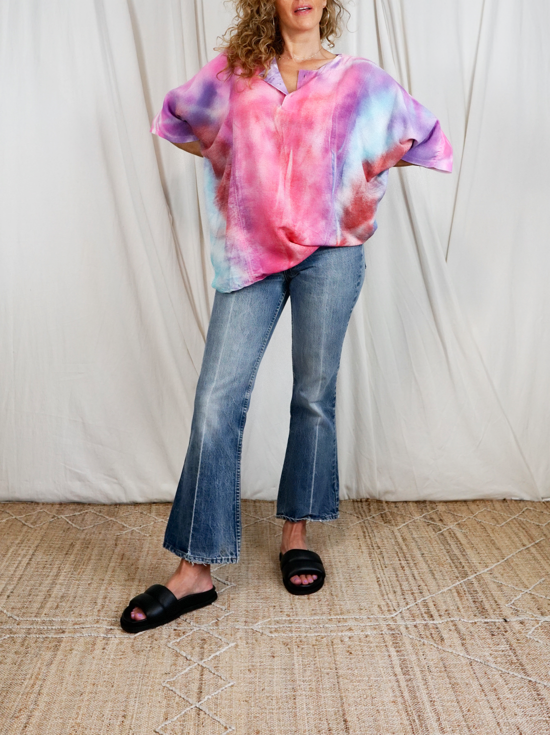 Vintage Sunset Tie Dye Top-closiTherapi | vinTage