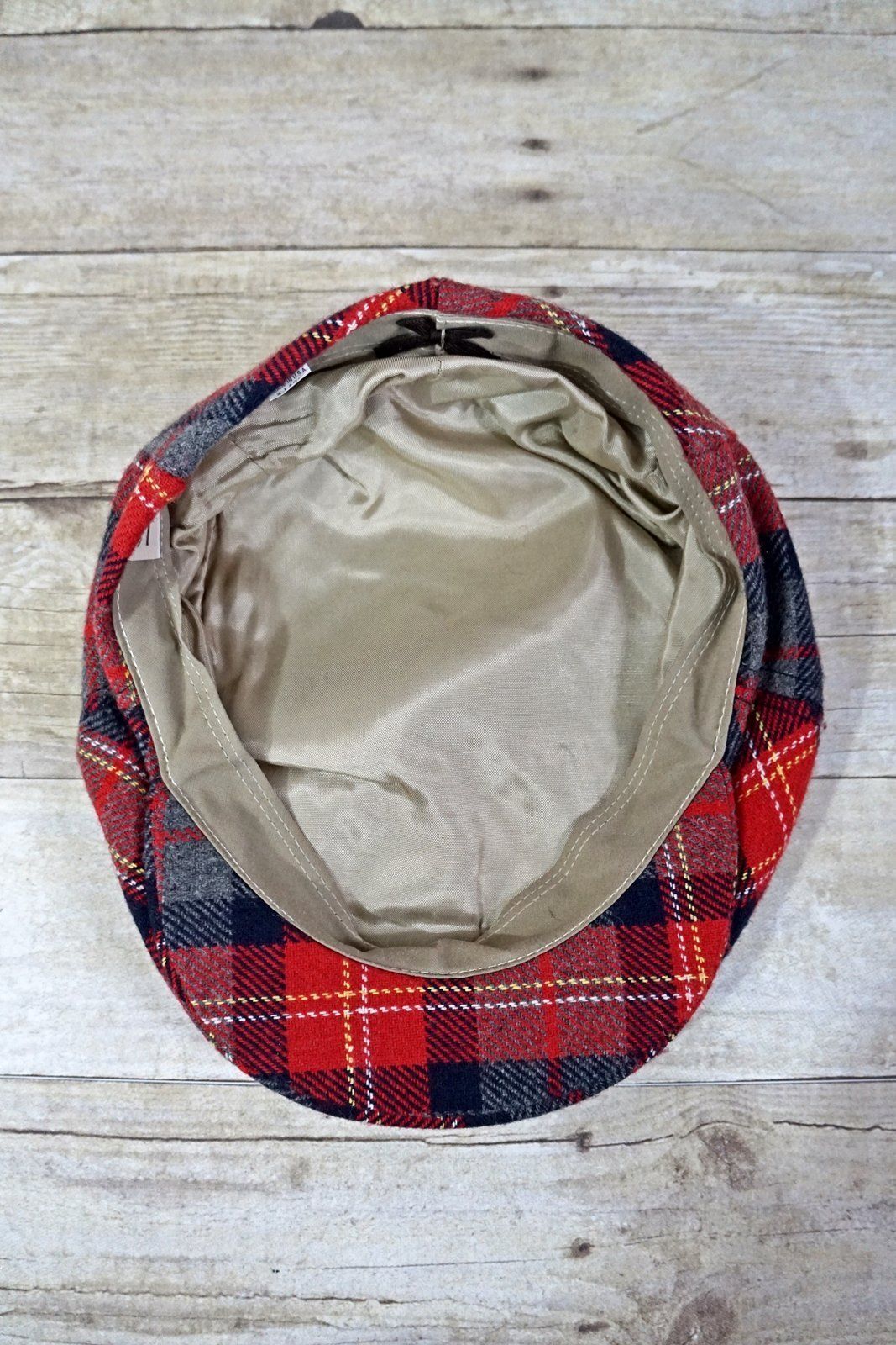 Vintage Tartan Plaid Newsboy Cap-closiTherapi | vinTage
