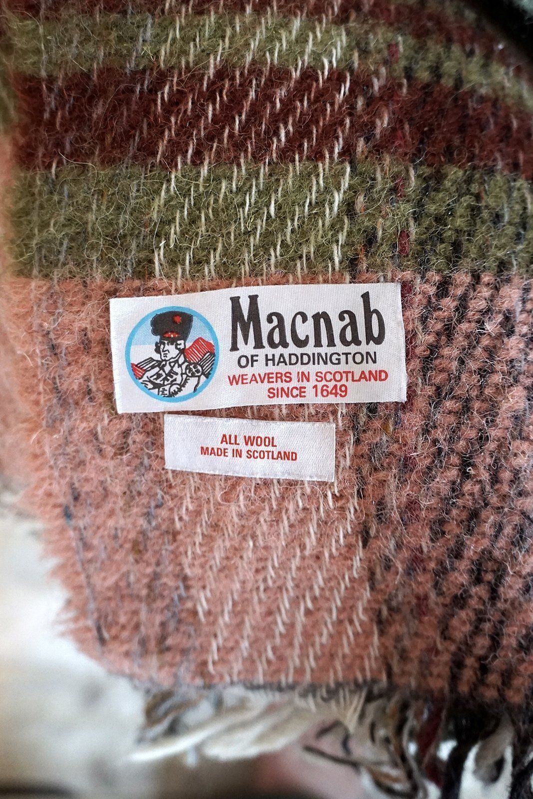 Vintage Tartan Wool Stadium Blanket-closiTherapi | vinTage