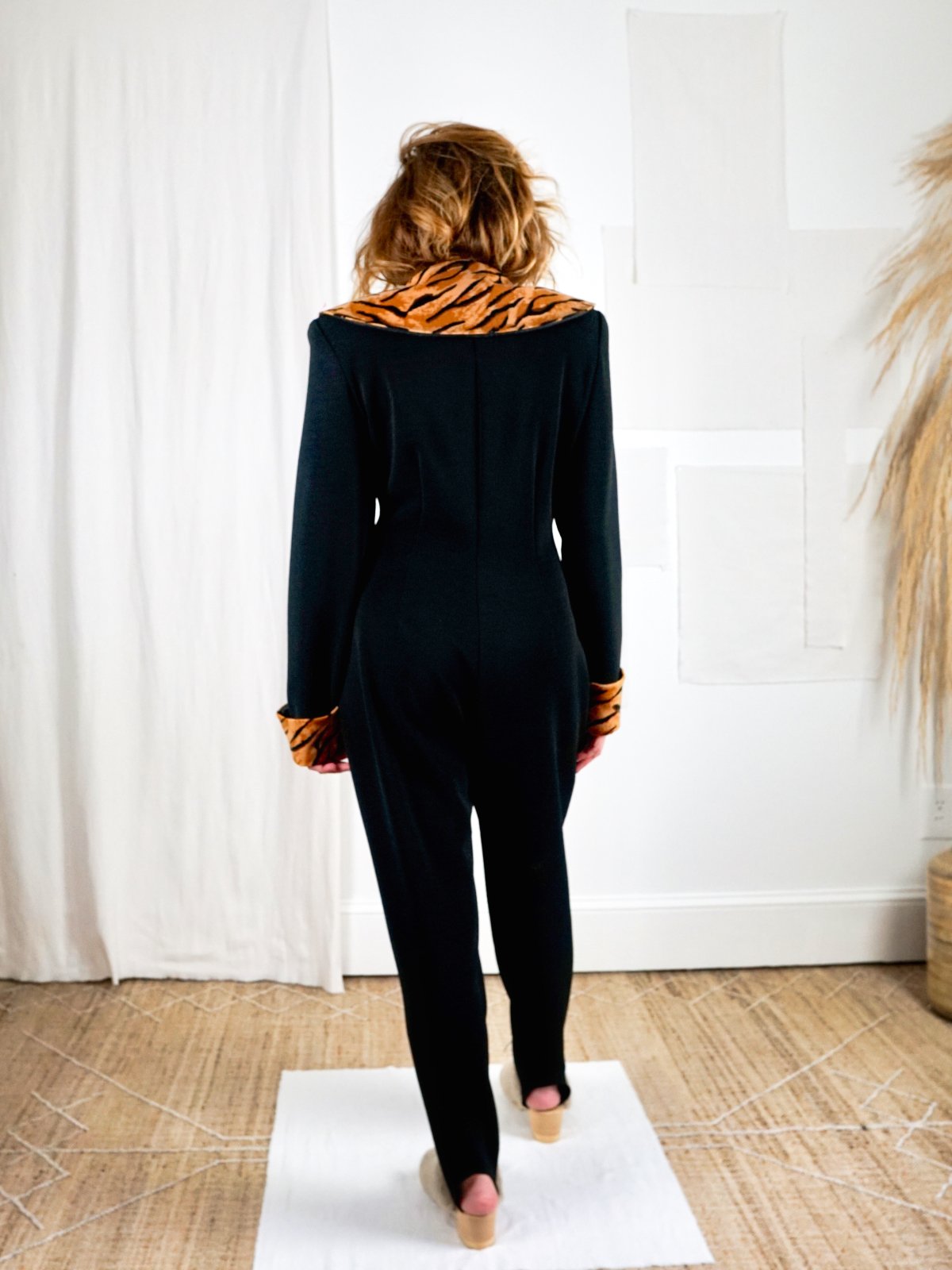 Vintage Tiger Ribbed Jumpsuit-closiTherapi | vinTage