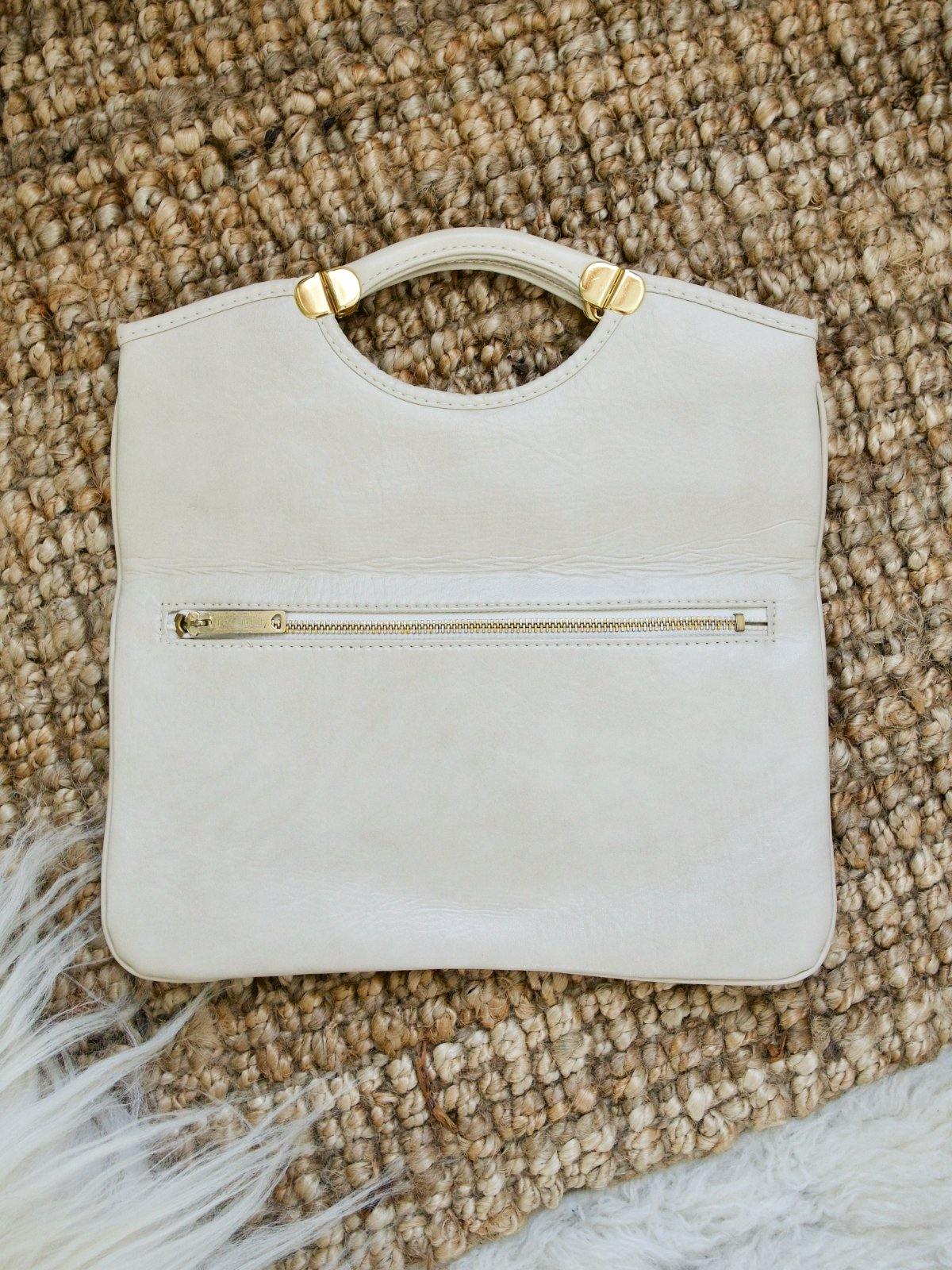 Vintage Vanilla Chic Naugahyde Bag-closiTherapi | vinTage