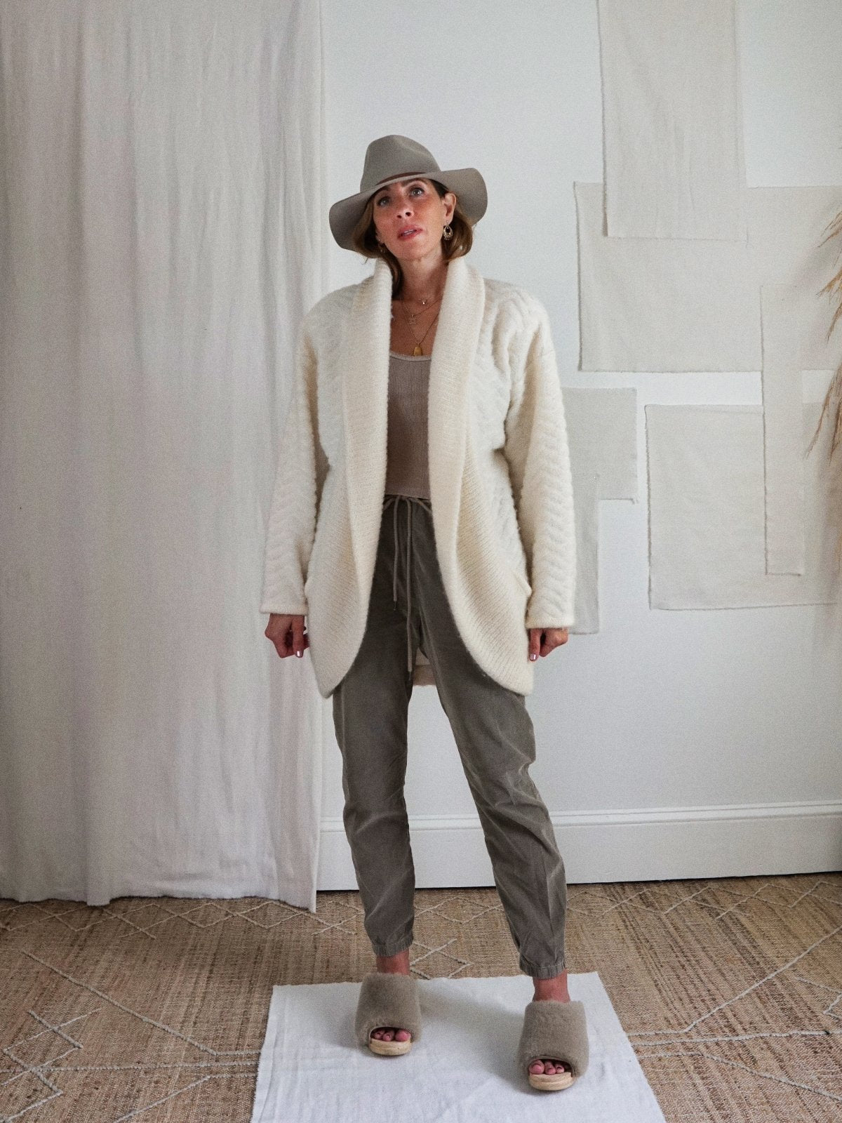 Vintage Vanilla Mohair Cocoon Sweater-closiTherapi | vinTage