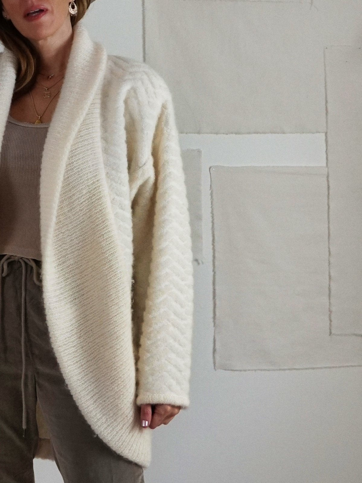 Vintage Vanilla Mohair Cocoon Sweater-closiTherapi | vinTage