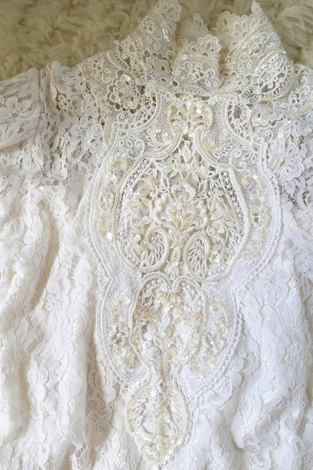 Vintage Victorian Jessica McClintock Lace Top-closiTherapi | vinTage