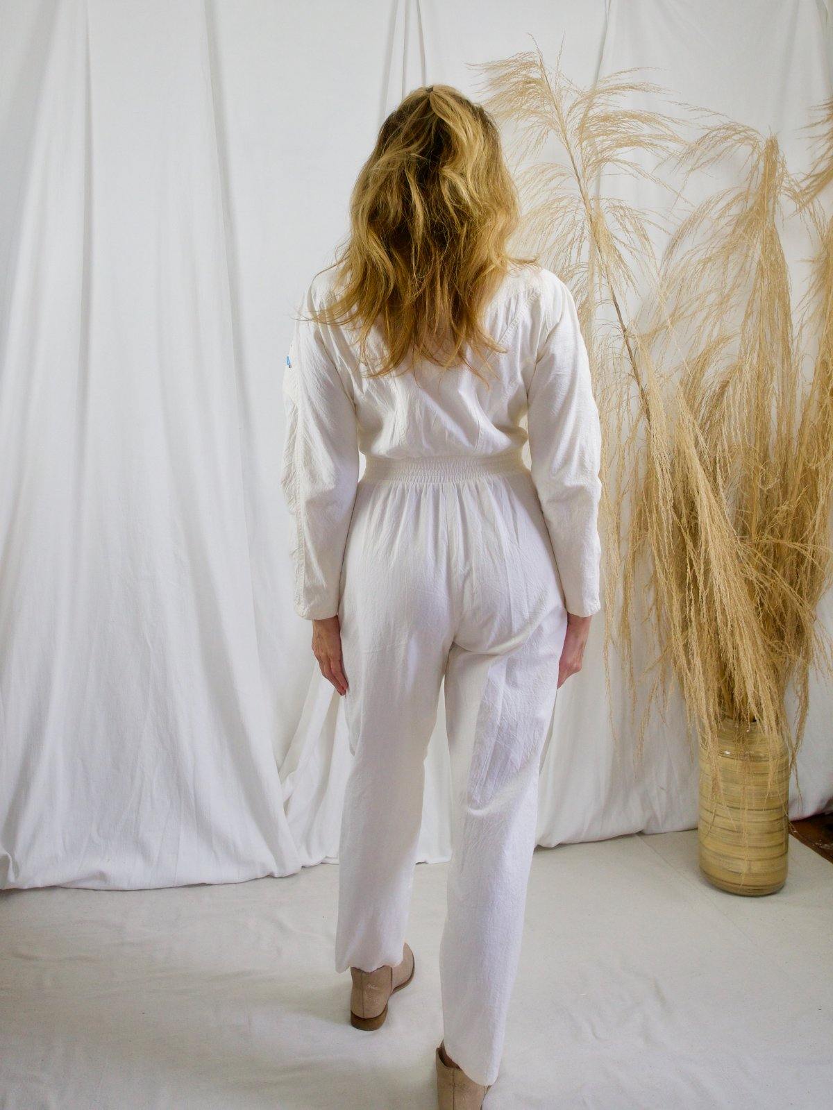 Vintage White Bejeweled Jumpsuit-closiTherapi | vinTage