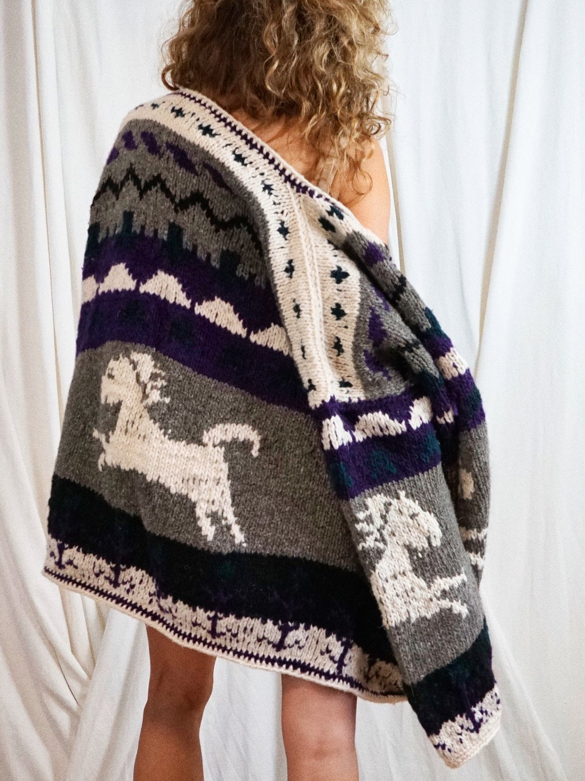 Vintage Wild Horses Wool Sweater-closiTherapi | vinTage