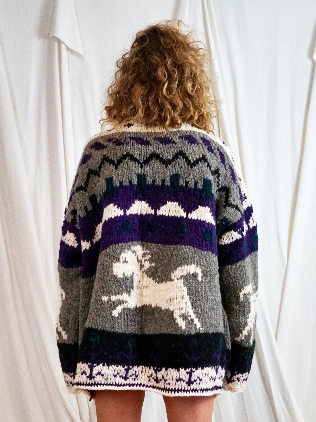 Vintage Wild Horses Wool Sweater-closiTherapi | vinTage