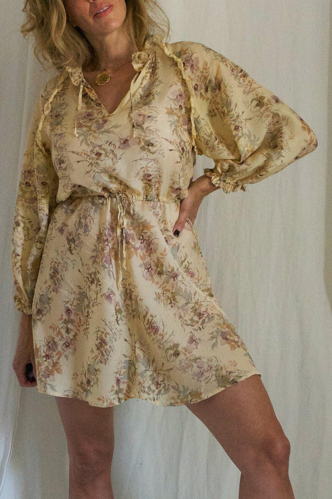 Vintage Wildflower Peasant Dress-closiTherapi | vinTage