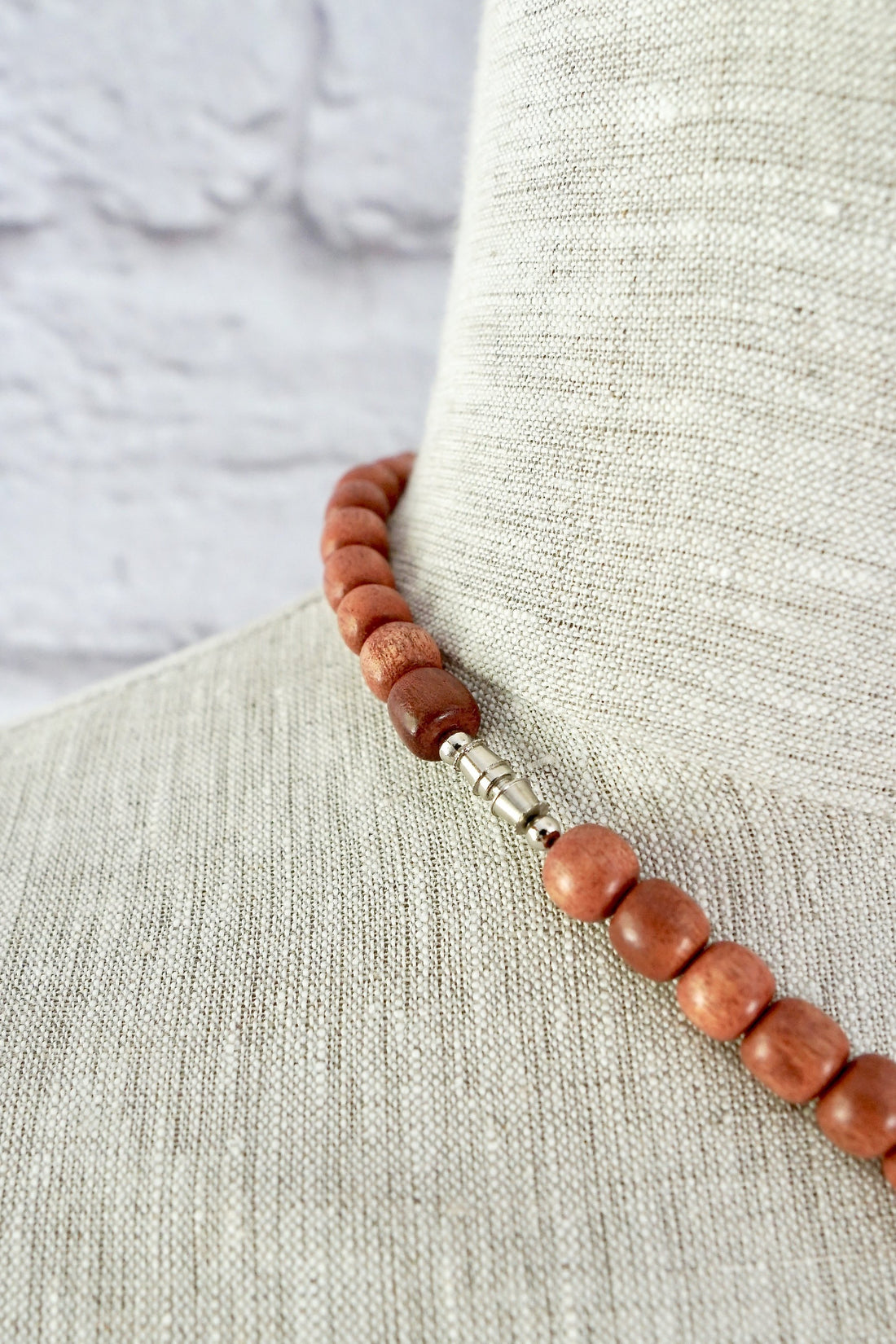 Vintage Wooden Nugget Necklace-closiTherapi | vinTage