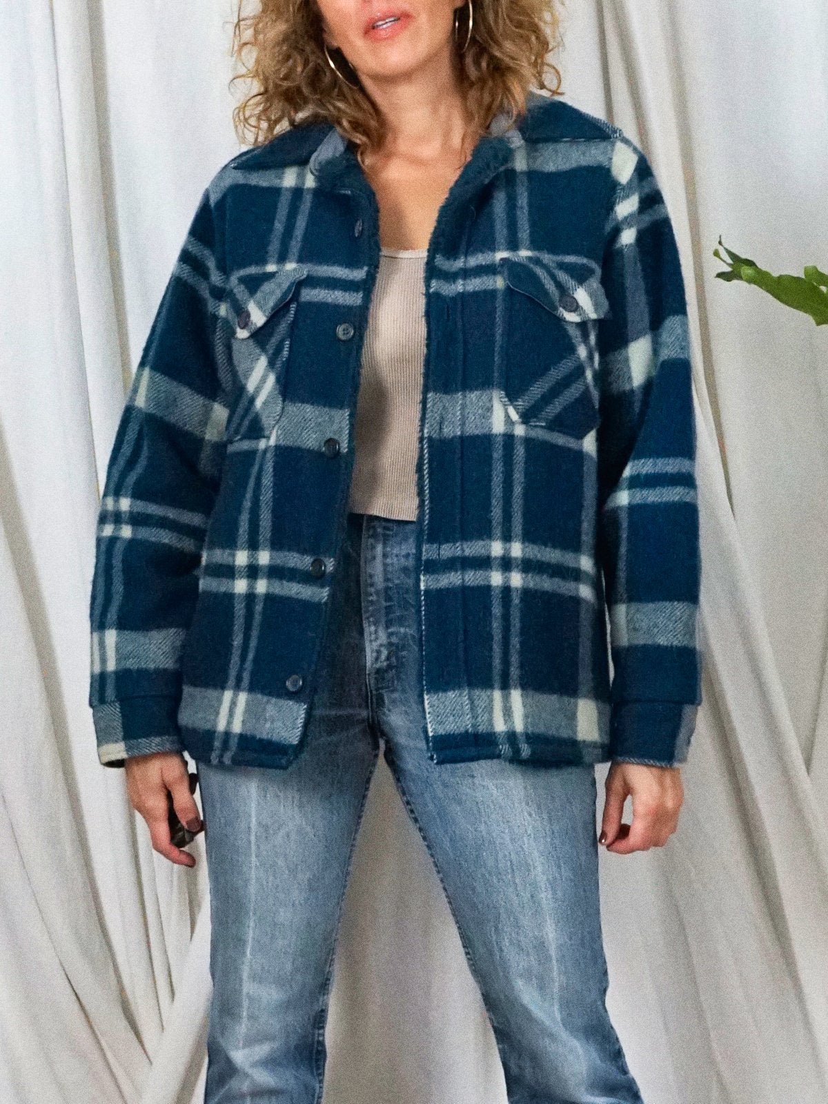 Vintage Woolrich Indigo Plaid Jacket-closiTherapi | vinTage