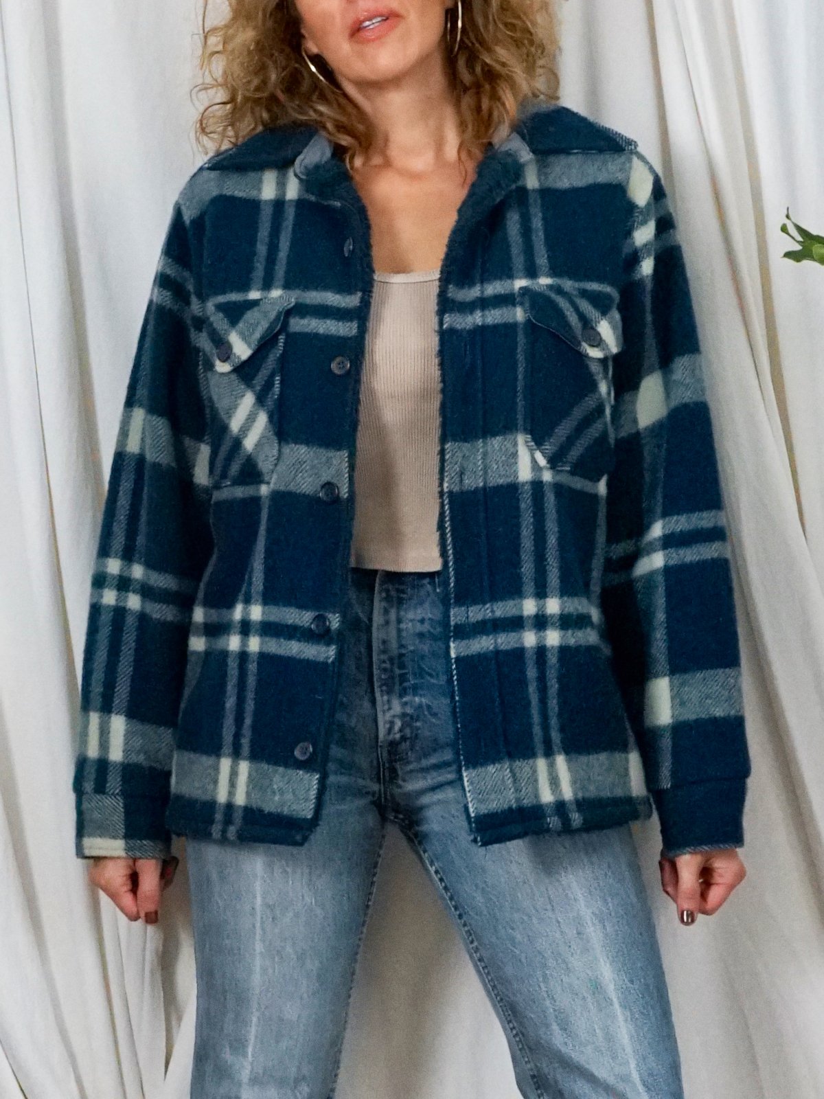 Vintage Woolrich Indigo Plaid Jacket-closiTherapi | vinTage