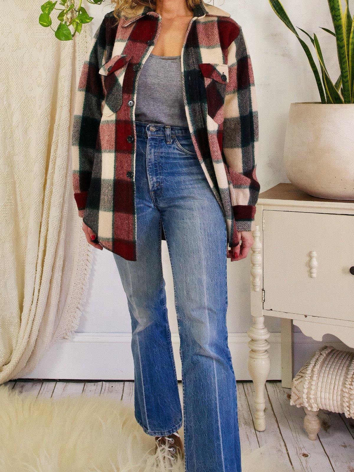 Vintage Woolrich Plaid Shirt Jacket-closiTherapi | vinTage