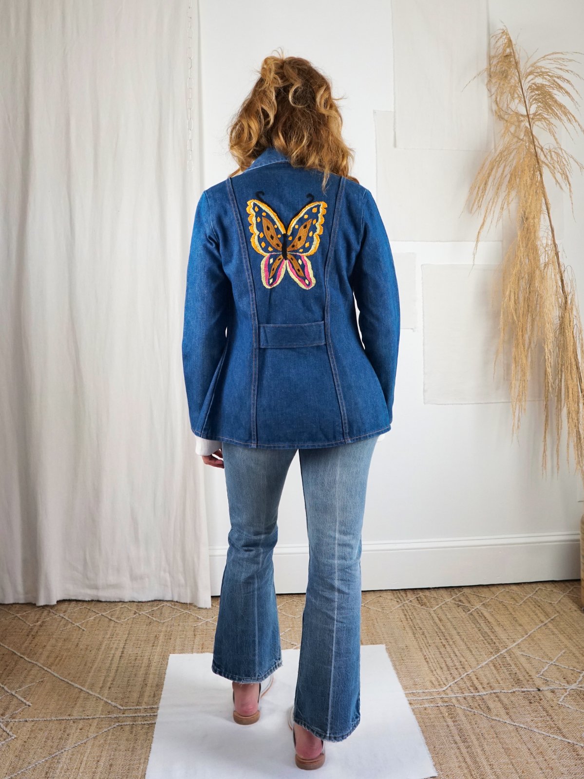 Vintage Wrangler Denim Butterfly Jacket-closiTherapi | vinTage
