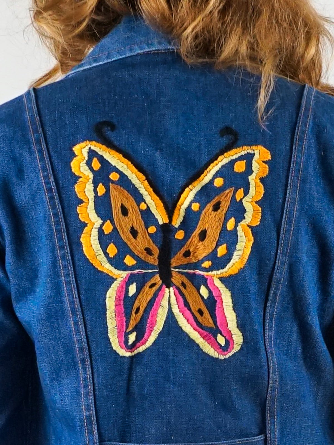 Vintage Wrangler Denim Butterfly Jacket-closiTherapi | vinTage