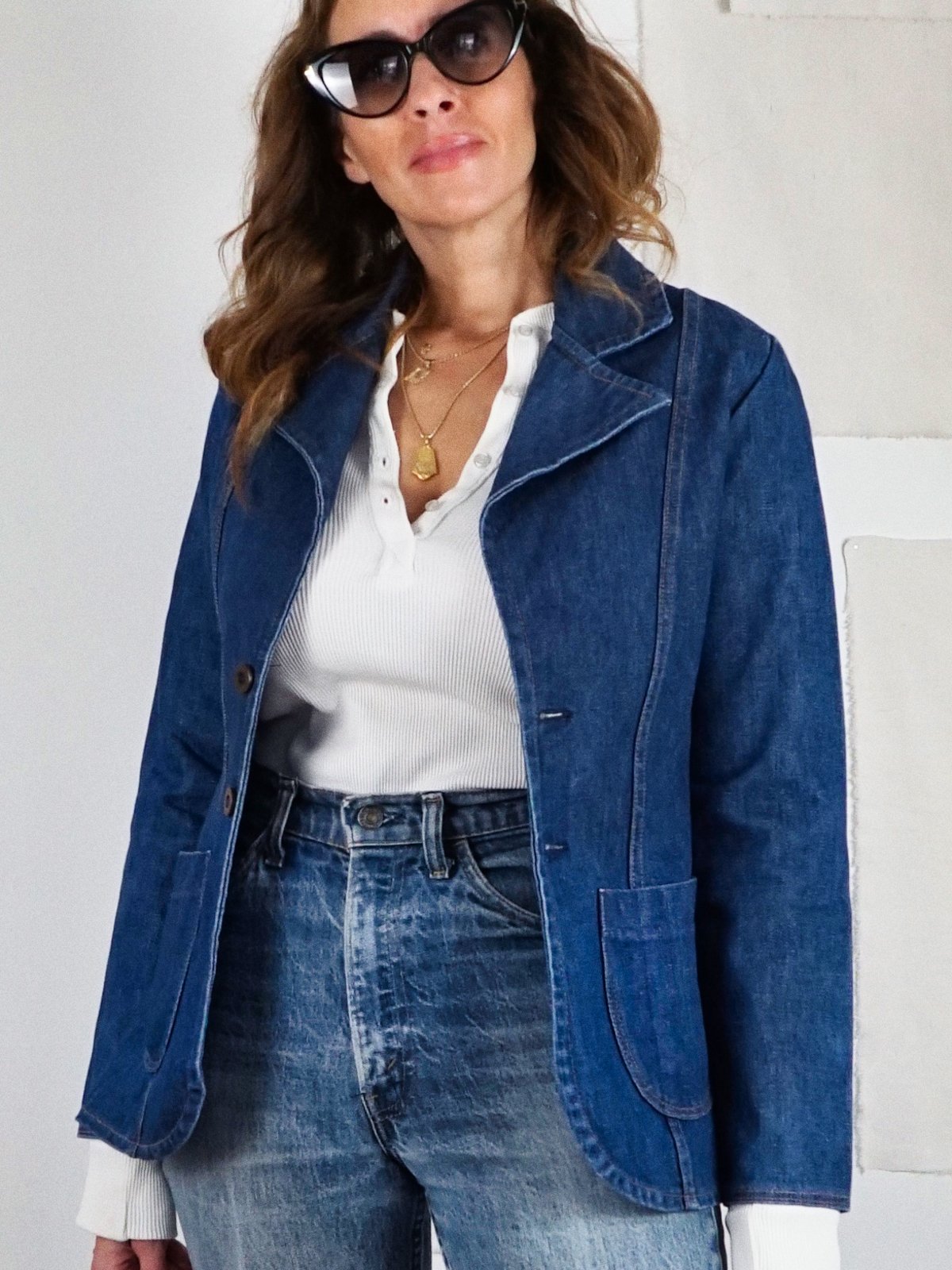 Vintage Wrangler Denim Butterfly Jacket-closiTherapi | vinTage