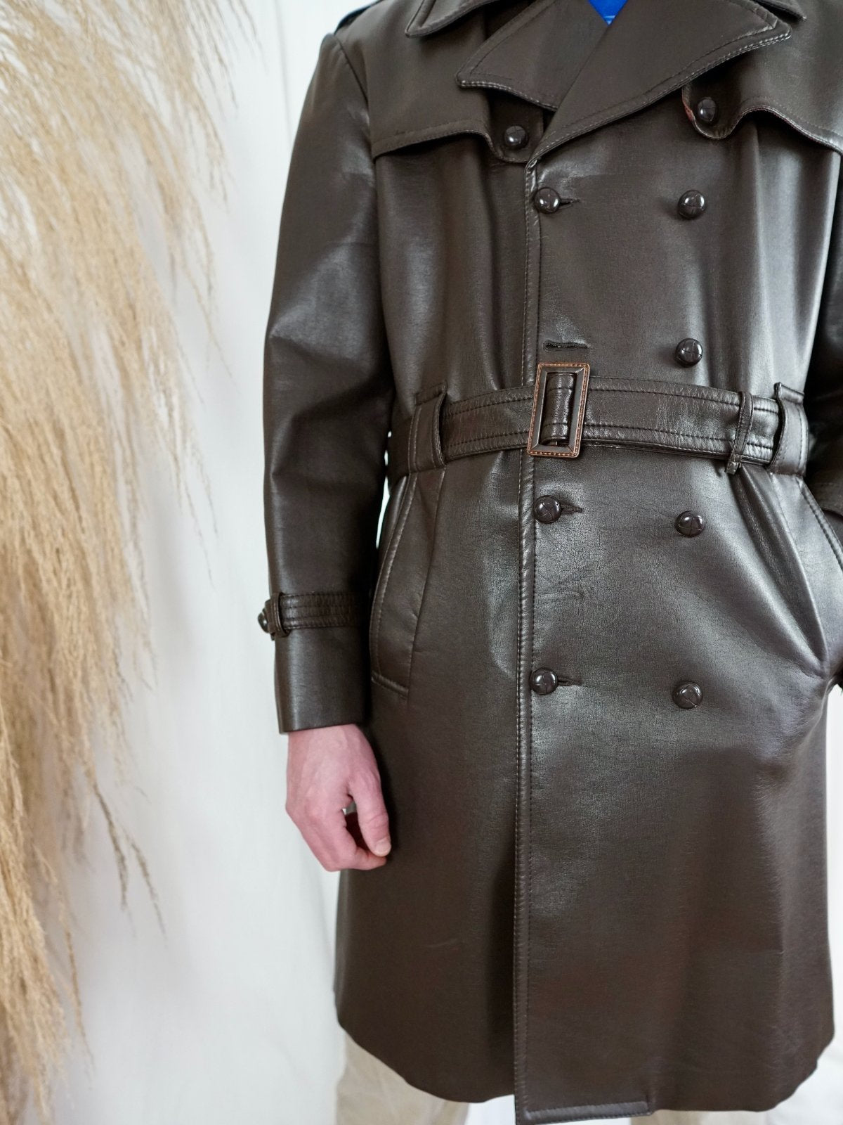 Vinyl Belted Trench Coat – therapi